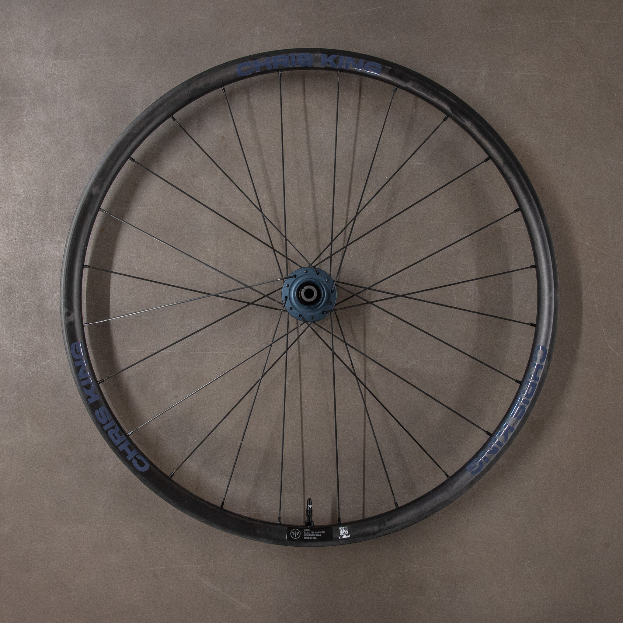 Chris King GRD23 Wheelset with Chris King R45D Midnight Blue hubs